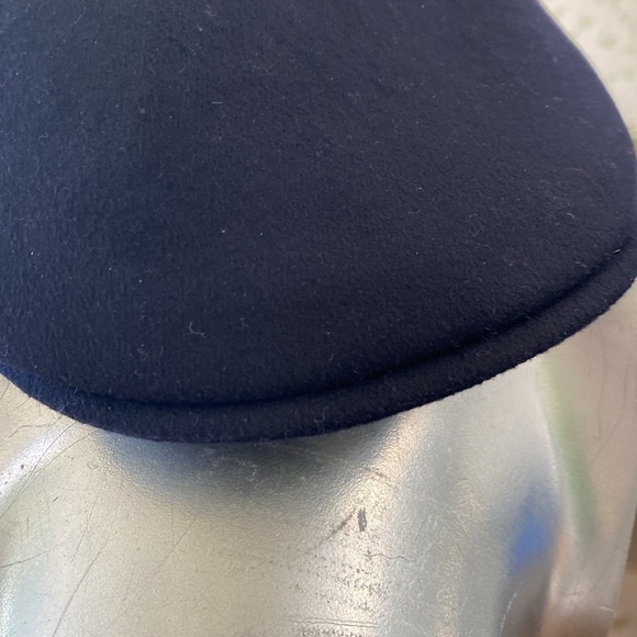 Marone Luxury 100% Cashmere Cap - Handmade in Italy Navy Blue - Size Large - Picture 8 of 12